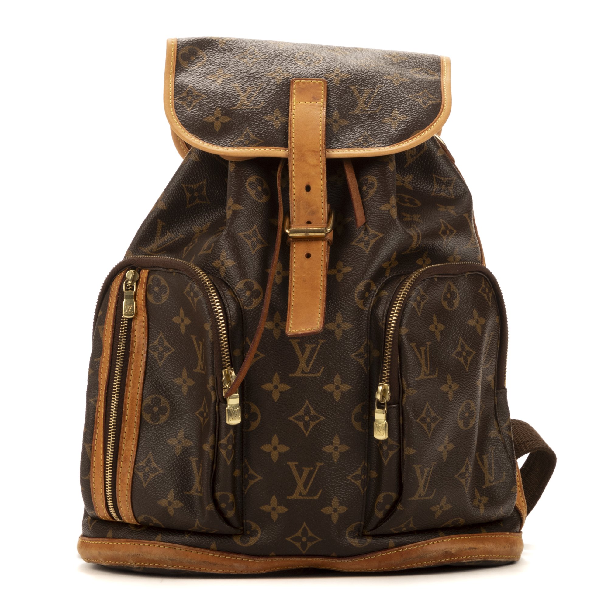 [中古] LOUIS VUITTON ルイヴィトンボスフォール茶色モノグラムキャンバスA