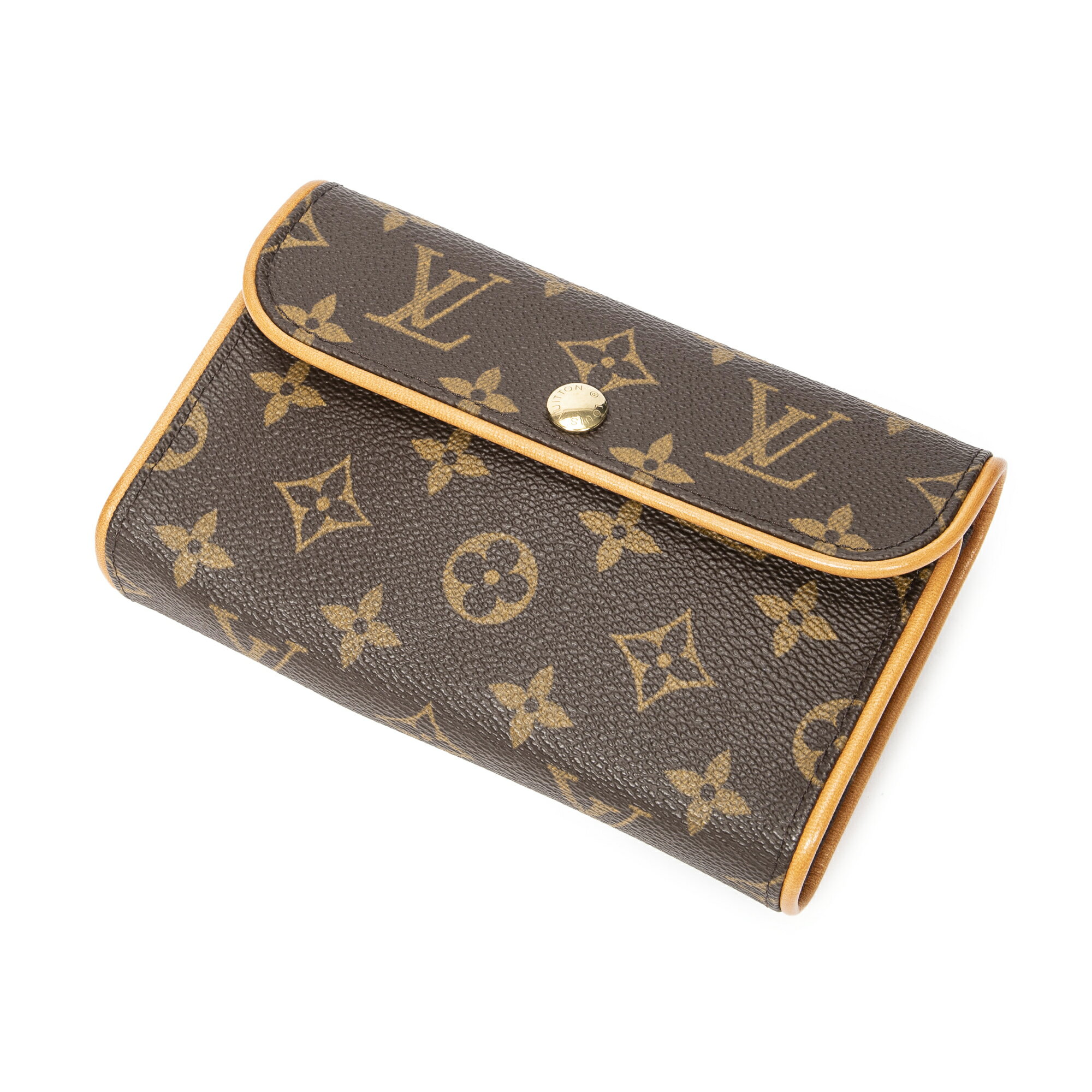 [中古] LOUIS VUITTON ルイヴィトンポシェット フロランティーヌ茶色モノグラムキャンバスA