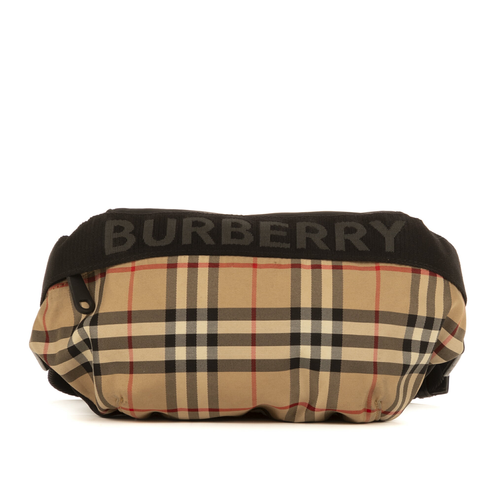 [中古] Burberry バーバリーチェックバナーネベージュチェックナイロンA