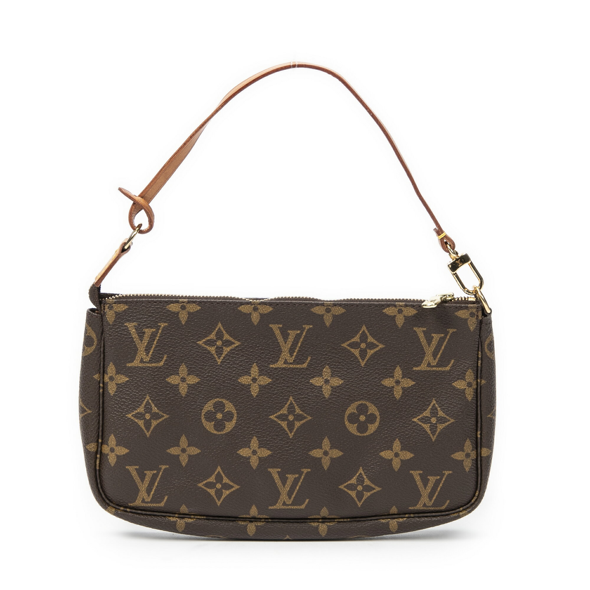 [ポイント10倍][中古] LOUIS VUITTON ルイヴィトンポシェット アクセサリー茶色モノグラムキャンバスA