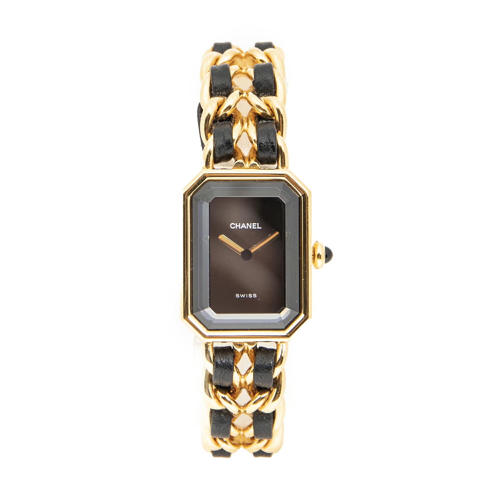 [ポイント10倍][中古] CHANEL シャネルプルミエールブラック/ゴールド金メッキA