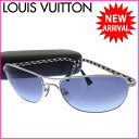 ( ・) ルイヴィトン Louis Vuitton サングラス 廃番レア メンズ可 コンスピラシオンGM ダミエ・アズール ブルーグラデーション×シルバー×ネイビー×アイボリー アセテート×メタル 【中古】 J387