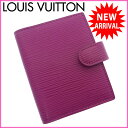 ( ・) ルイヴィトン Louis Vuitton 手帳カバー ミニサイズ メンズ可アジェンダミニ エピ グルナード(ライトパープル) エピレザー 【中古】(参考定価28350円) K053