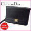 クリスチャン・ディオール Christian Dior ショルダーバッグ ワンショルダー クラッチバッグ ブラック レザー 【中古】 J5858