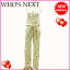 【お買い物マラソン】 【中古】 フーズ・ネクスト Who's Next サロペット 小花 ベージュ×レッド系 レーヨン (あす楽対応)(激安・即納) R950 .