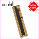 ダンヒル dunhill ライター メンズ ロゴ×ライン ゴールド×ボルドー ゴールドメタル (あす楽対応)激安 セール【中古】 A851