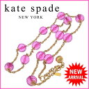 ケイトスペード kate spade ネックレス アクセサリー レディース チェーン×ボール ゴールド×クリアピンク ゴールド素材×プラスチック 【中古】 J8716 .