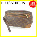 ルイヴィトン Louis Vuitton セカンドバッグ クラッチバッグ メンズ可 マルリードラゴンヌGM モノグラム M51825 ブラウン モノグラムキャンバス (参考定価78750円)【中古】 D1331