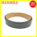 エルメス HERMES ベルト バックルなし レディース ブラック レザー (あす楽対応)良品 即納【中古】 E957