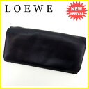 【中古】 ロエベ LOEWE ZIP長財布 二つ折り財布 メ...