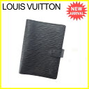 ルイヴィトン Louis Vuitton 手帳カバー 男女兼用 アジェンダPM エピ R20052 ノワール(ブラック) レザー (参考定価45150円)【中古】 J12428