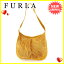 フルラ FURLA ショルダーバッグ ワンショルダー レディース ファー キャメル×ゴールド ファー×レザー 【中古】 C2466