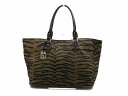 【中古】 フェンディ FENDI トートバッグ レディース ゼブラ柄 ライトブラウン×ブラック U1050 ブランド