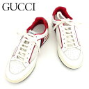 【中古】 グッチ GUCCI スニーカー #5 メンズ シェ...