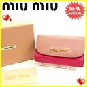 ミュウミュウ miu miu キーケース 6連キーケース レディース ピンク系 レザー 人気 セール 【中古】 J15864