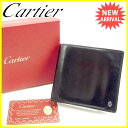 カルティエ Cartier 二つ折り財布 メンズ パシャ ブ...