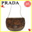 プラダ PRADA ショルダーバッグ ショルダーバッグ レディース レオパード ブラウン系 エナメルレザー 【中古】 J17947