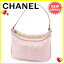 シャネル CHANEL ショルダーバッグ ワンショルダー レディース ニュートラベルライン ピンク×ゴールド ナイロンジャガード×カーフ ヴィンテージ 【中古】 J18767