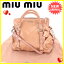 ミュウミュウ 2WAYショルダーバッグ ハンドバッグ Miu Miu ピンク×ゴールド 【中古】 N460s