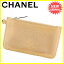 【中古】 シャネル CHANEL コインケース レディース ココマーク ベージュ レザー 人気 T1524s .
