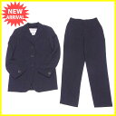 ダーク ビッケンバーグ DIRK BIKKEMBERGS スーツ テーパードパンツ レディース テーラージャケット テーラード ブラック ウールWOOL/85%NY/15% ジャケット裏地付き 訳あり 【中古】 J20802 .