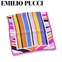 【P10倍】 【中古】 エミリオ プッチ ストール スカーフ レディース プッチ(柄) ピンク ホワイト 白 イエロー系 EMILIO PUCCI T18304