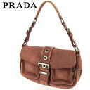 【中古】 プラダ ショルダーバッグ ワンショルダー レディース ピンク スエード PRADA C3764