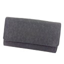 【中古】 【10%オフクーポン】 セリーヌ 長財布 さいふ ファスナー付き長財布 さいふ Cマカダム ブラック キャンバス×レザー CELINE A1234