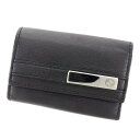 【中古】 グッチ GUCCI キーケース 6連キーケース メンズ可 ブラック×シルバー レザー L1683