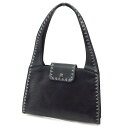 【中古】 ヴェルサーチ ショルダーバッグ ワンショルダー バッグ メデューサ ブラック レザー VERSACE バッグ バック 肩掛け 収納 ブランド ブランドバッグ 人気 贈り物 迅速発送 在庫処分 男性 女性 良品 1点物 T1470 .