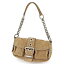 【中古】 プラダ Prada ショルダーバッグ バック チェーンショルダー バッグ バック チャコールグレー×シルバー トライアングルロゴ スタッズ レディース T4197s .