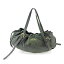 【中古】 ミュウミュウ miu miu ショルダーバッグ バッグ レディース ロゴ グリーン ゴールド スエード 人気 T5334