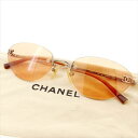 ¡ÚÃæ¸Å¡Û ¥·¥ã¥Í¥ë ¥µ¥ó¥°¥é¥¹ ¥á¥¬¥Í ¥¢¥¤¥¦¥§¥¢ Chanel ¥ª¥ì¥ó¥¸ ¥·¥ë¥Ð¡¼ ¥´¡¼¥ë¥É·Ï T6376s