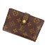 【中古】 ルイヴィトン Louis Vuitton がま口財布 二つ折り /メンズ可 /ポルトモネ ビエヴィエノワ モノグラム M61663 ブラウン PVC×レザー (あす楽対応)(激安・人気) Y510