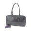 【中古】 プラダ Prada ショルダーバッグ バック ブラック×シルバー ロゴプレート レディース Y4284s .