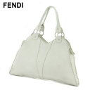 【中古】 フェンディ トートバッグ トート ショルダーバッグ レディース セレリア ホワイト 白 シルバー レザー FENDI 【フェンディ】 T9959