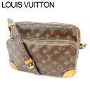 【中古】 ルイヴィトン Louis Vuitton ショルダーバッグ 斜めがけショルダー ナイル モノグラム レディース メンズ ブラウン M45244クリスマス プレゼント バック ブランド 人気 収納 在庫一掃 1点物 兼用 男性 女性 良品 夏 T10790