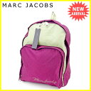 マークジェイコブス MARC JACOBS リュック リュックサック バックパック レディース メンズ 可 バイカラー パープル×カーキ×シルバー ナイロンキャンバス 訳あり 未使用品 【未使用】 J20196