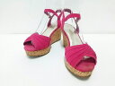 NINE WEST(ナインウエスト) サンダル レディース ピンクパープル ウェッジソール 麻【20200522】【中古】【dfn】