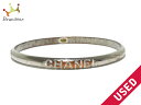 CHANEL(シャネル) バングル 金属素材 シルバー ロゴモチーフ【20190319】【中古】【dfs】