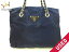 PRADA(プラダ) ショルダーバッグ - ダークネイビー ナイロン×レザー【20190322】【中古】【dfn】