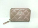 【新着】CHANEL(シャネル) コインケース マトラッセ ピンク ラウンドファスナー/シルバー金具 レザー【20181109】【中古】