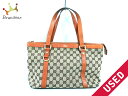 GUCCI(グッチ) ショルダーバッグ GG柄 141470 ベージュ×ブラウン×ライトブラウン ジャガード×レザー【20190623】【中古】【dfn】