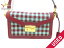 PRADA(プラダ) ショルダーバッグ美品■ - BN0924 ライトグリーン×レッド×黒 チェック柄 ジャガード×レザー【20190323】【中古】【dfn】