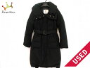 【新着】PLS+T(PLST)(プラステ) ダウンコート サイズ2 M レディース 黒 冬物【20181103】【中古】