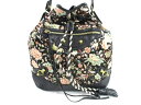 BALENCIAGA(バレンシアガ) ショルダーバッグ - 253604 黒×ピンク×マルチ 花柄/リバティプリント サテン×レザー【20190730】【中古】【dfn】