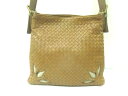 BOTTEGA VENETA(ボッテガヴェネタ) ショルダーバッグ イントレチャート 170023 ブラウン レザー【20200115】【中古】【dfn】