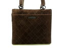 CHANEL(シャネル) ショルダーバッグ - ダークブラウン スエード【20190820】【中古】【dfs】