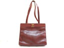 SalvatoreFerragamo(サルバトーレフェラガモ) トートバッグ ヴァラ ブラウン 型押し加工 レザー【20191211】【中古】【dfn】