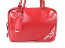 【新着】PRADA(プラダ) ショルダーバッグ美品■ - レッド レザー【20190901】【中古】